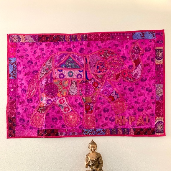 Handmade Vintage Wall Hanging Tapestry - Picture 2 of 8